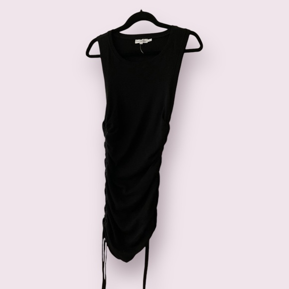 Good American Rouched Sides Cotton Tank Dress - Picture 9 of 11